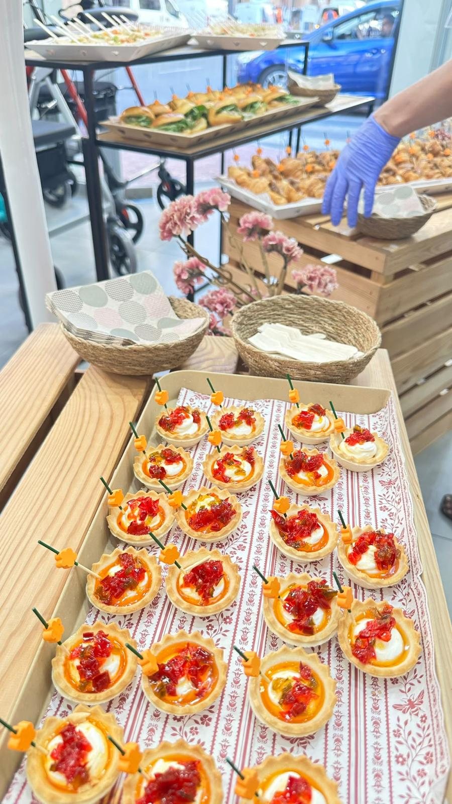 Servicio de catering en un evento